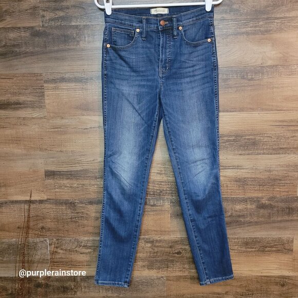 Madewell Jeans 28 Skinny 10" High Rise Danny Wash G7391 Tummy Control Stretch - Picture 1 of 13